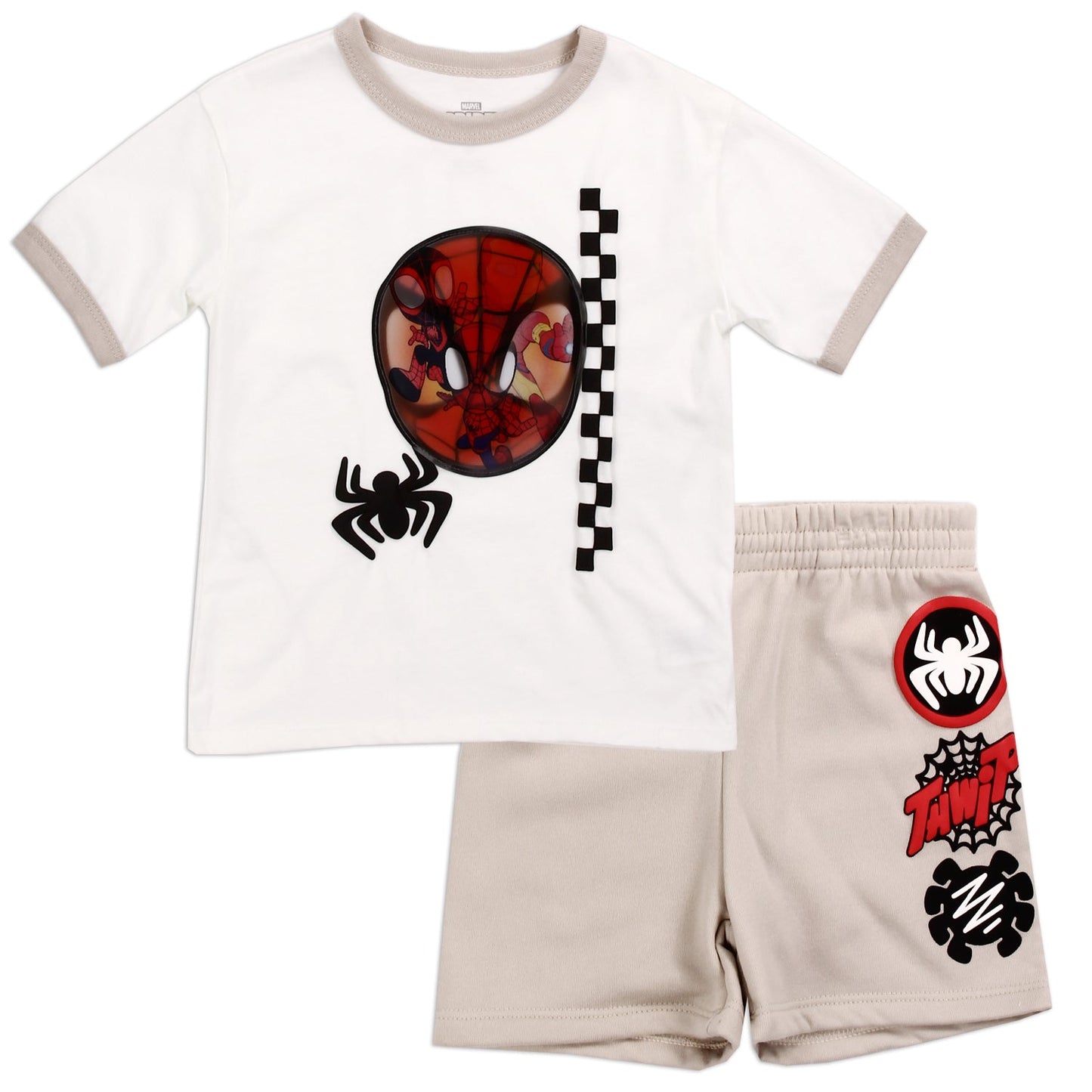 SPIDER-MAN Boys 2-Piece Short Set with Lenticular Patch