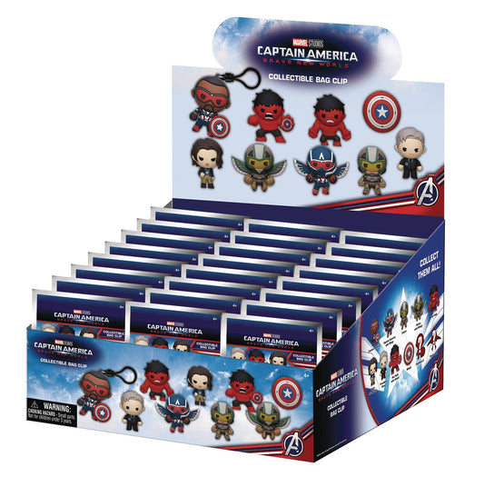 Captain America Brave New World  (M) 3D Foam Bag Clip
