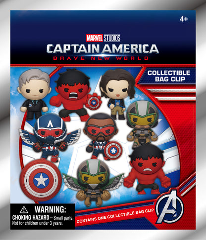 Captain America Brave New World  (M) 3D Foam Bag Clip