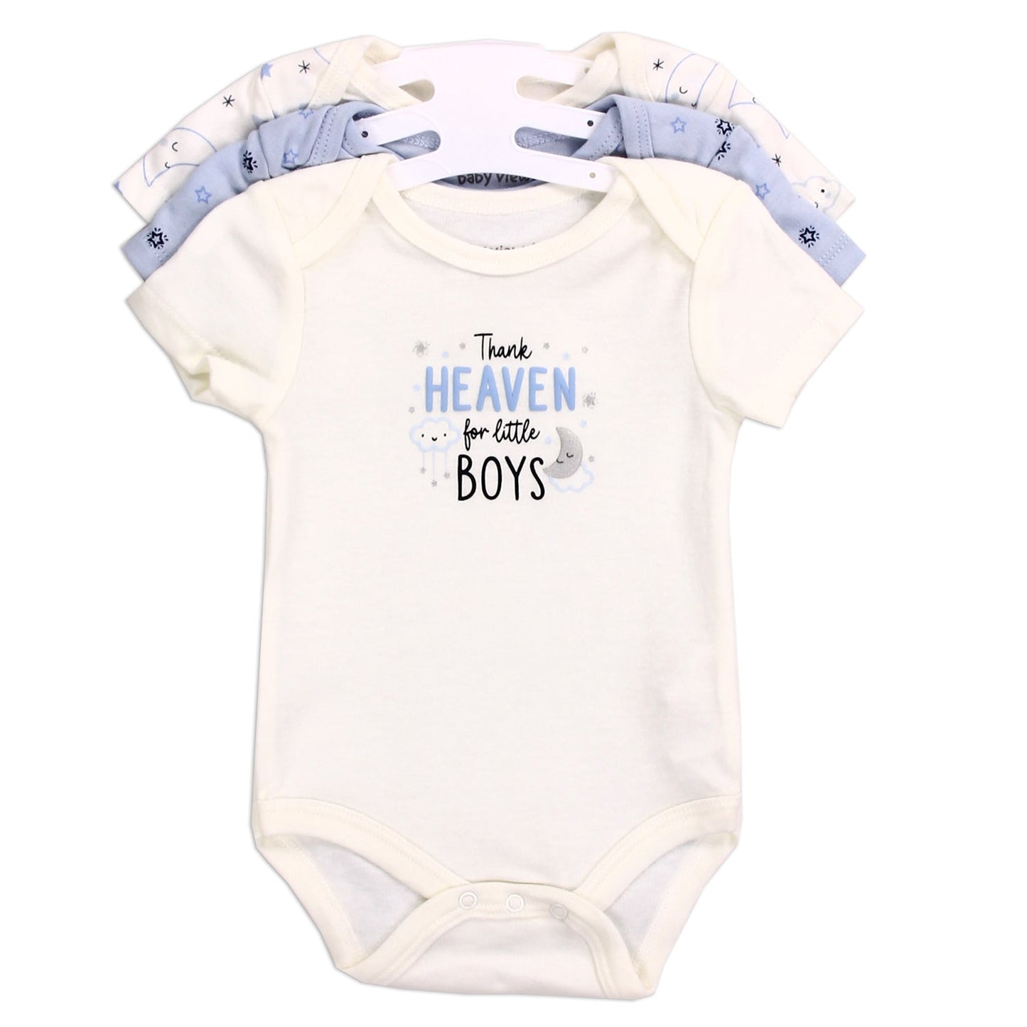 BABY VIEWS Boys 3-Pack Creepers