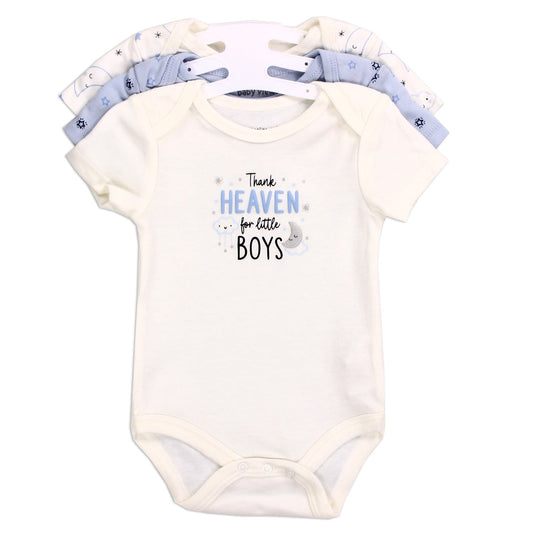 BABY VIEWS Boys 3-Pack Creepers