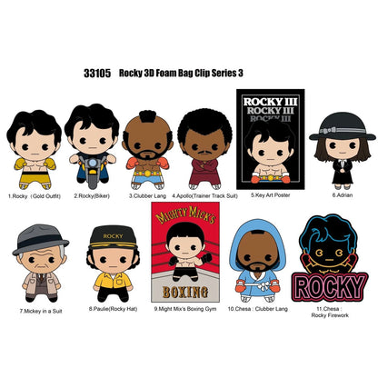 Rocky 3D Foam Bag Clip