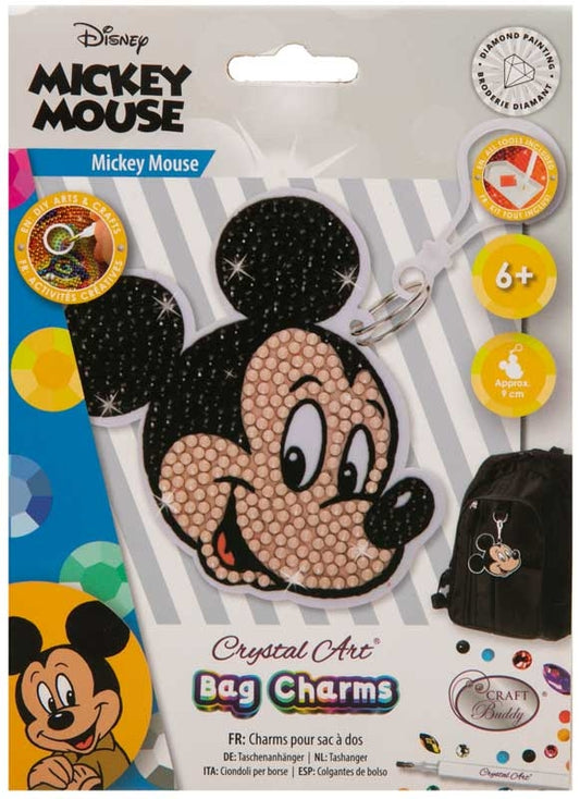 CRAFT BUDDY - MICKEY MOUSE CRYSTAL ART BAG CHARM
