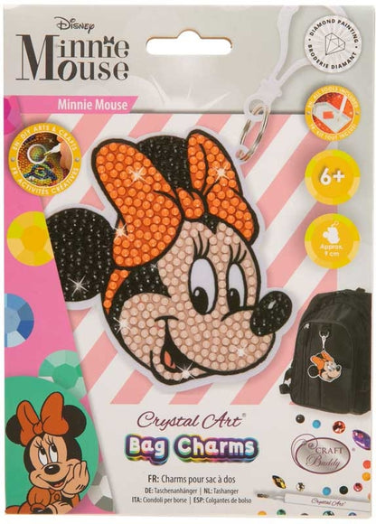 CRAFT BUDDY - MINNIE MOUSE CRYSTAL ART BAG CHARM