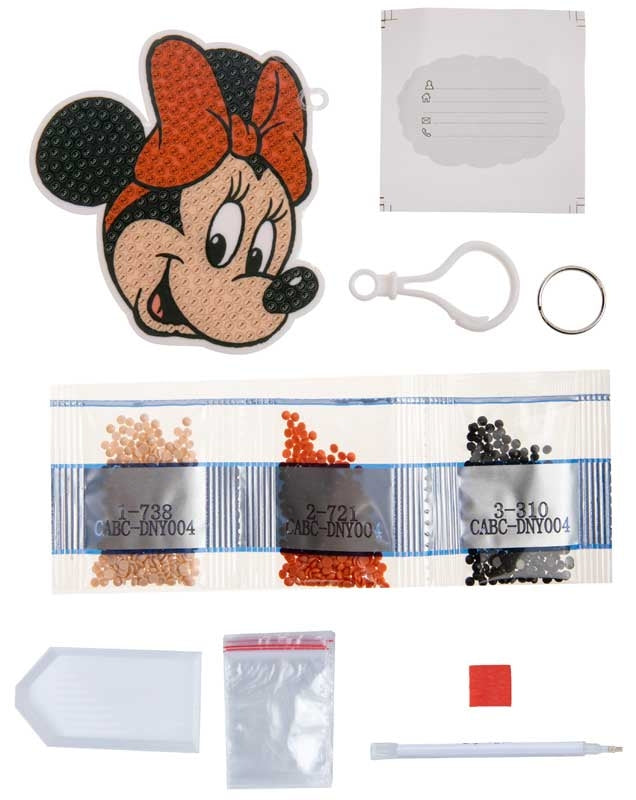 CRAFT BUDDY - MINNIE MOUSE CRYSTAL ART BAG CHARM