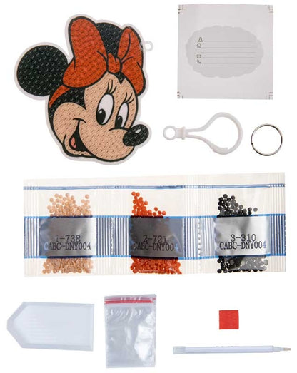 CRAFT BUDDY - MINNIE MOUSE CRYSTAL ART BAG CHARM
