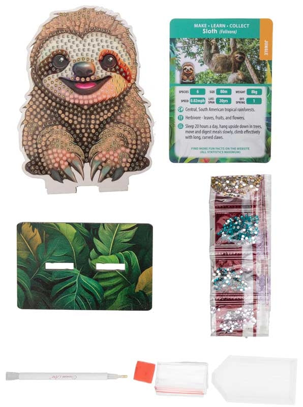 CRAFT BUDDY - SLOTH CRYSTAL ART BUDDY