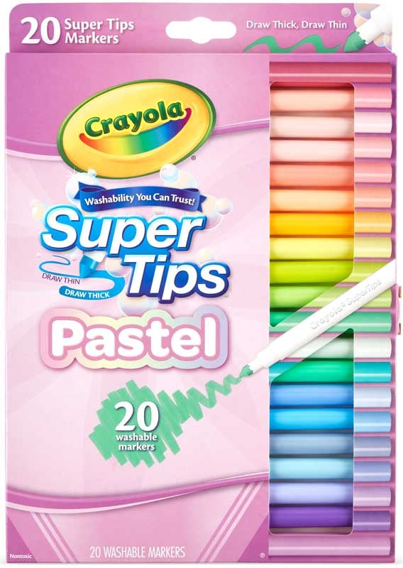 CRAYOLA 20 PASTEL SUPERTIPS