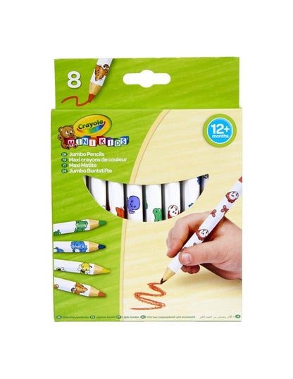 CRAYOLA 8 EASY GRIP JUMBO PENCILS