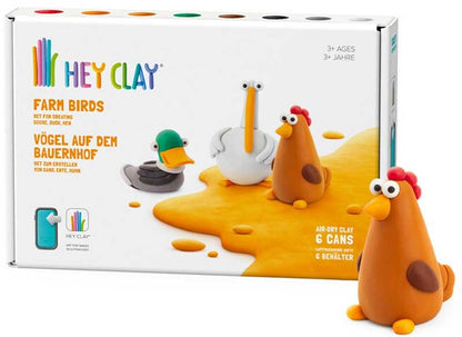 HEY CLAY FARM BIRDS 6 CAN SET