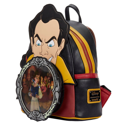 Loungefly Disney Beauty and the Beast Villains Gaston Scene backpack
