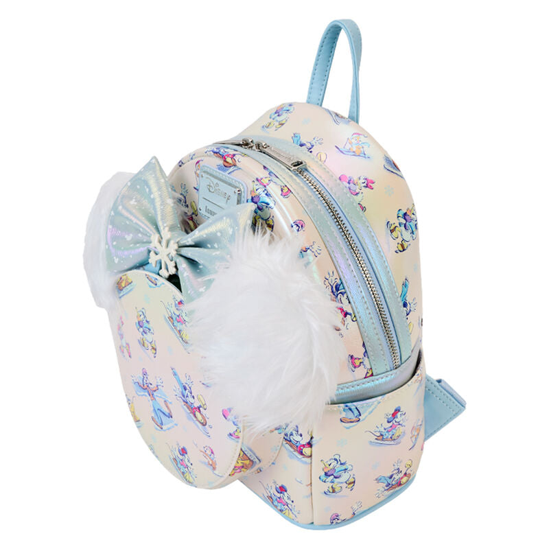 Loungefly Disney Mickey and Friends Winter Wonderland backpack & headband set