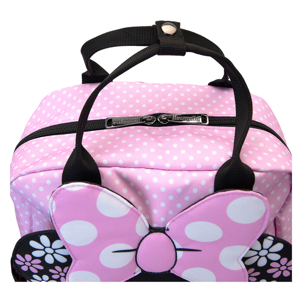 Loungefly Disney Minnie Floral Rock the Dots nylon backpack