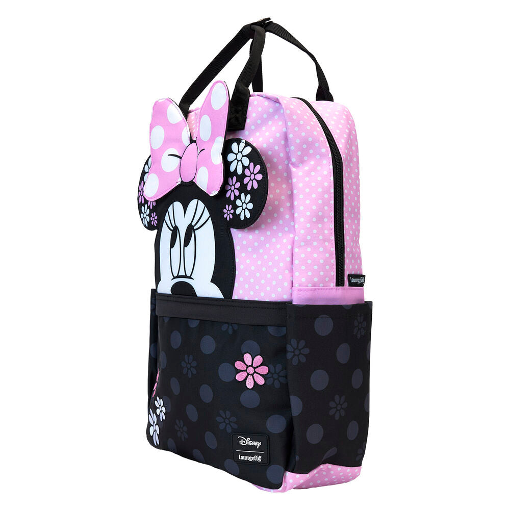 Loungefly Disney Minnie Floral Rock the Dots nylon backpack