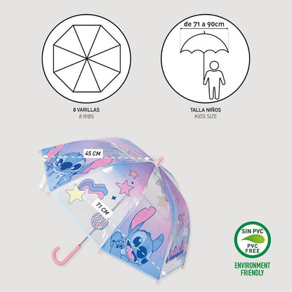 Disney Stitch manual bubble umbrella