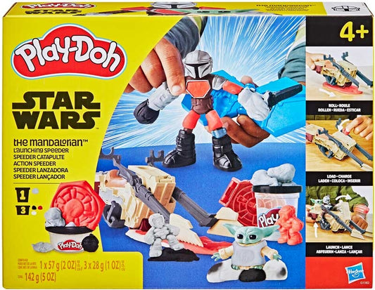 PLAY-DOH STAR WARS MANDALORIAN & GROGU SPEEDER